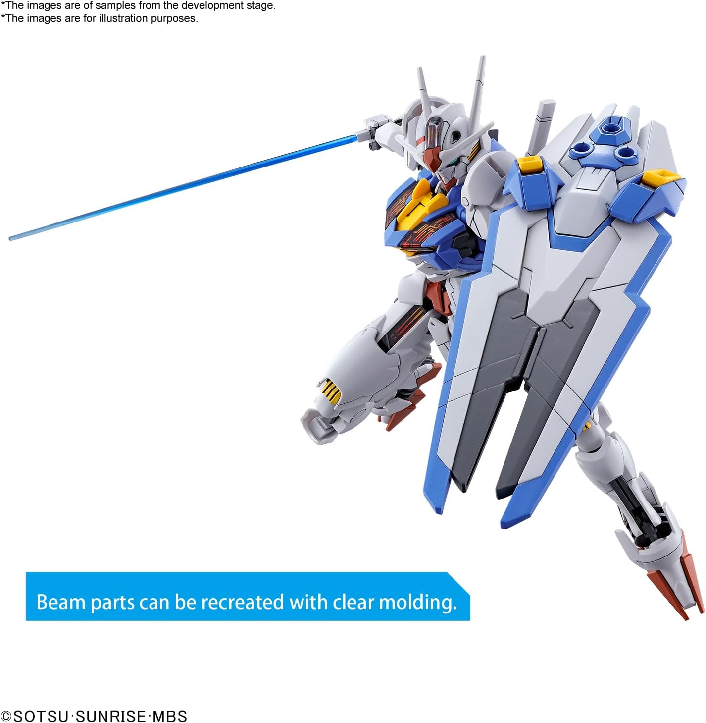Bandai NAMCO Entertainment Gunpla High Grade HG/144 Gundam Aerial, Clear (2593849) #03 Gundam Aerial