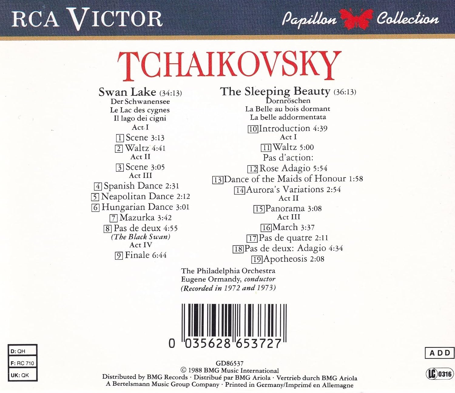 TCHAIKOVSKY: Swan Lake - The Sleeping Beauty - Highllights