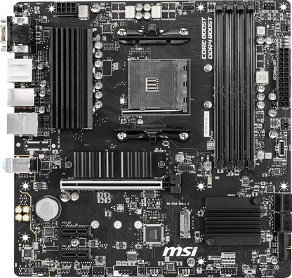 MSI B550M PRO-VDH Motherboard M-ATX - Supports AMD Ryzen 3rd Gen Processors, AM4, DDR4 Boost (4400MHz/OC), 1 x PCIe 4.0/3.0 x16, 1 x M.2 Gen4 x4, 1 x M.2 Gen3 x4, Gigabit LAN