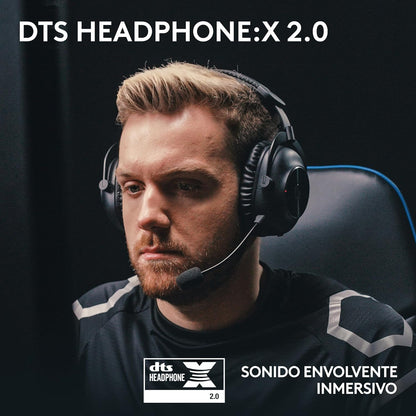Logitech G PRO X 2 LIGHTSPEED Wireless Gaming Headset, Detachable Boom Mic, 50mm Graphene Drivers, DTS: Headphone 2.0—7.1 Surround, Bluetooth/USB/3.5mm Aux, for PC, PS5, PS4, Nintendo Switch