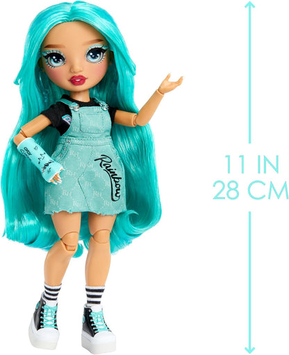 Rainbow High Fashion Doll - Blu Brooks - Blue Doll in Fashionable Outfit - Doll Wearing a Cast & 10+ Colourful Play Accessories - Great for Kids 4-12 Years Old and Collectors
