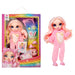 Rainbow High Junior High PJ Party - Bella (Roze) - 22 cm Beweegbare Pop met Zachte Onesie, Slippers en Speel Accessoires - Kinderspeelgoed - Geweldig voor Leeftijden 4-12 Jaar