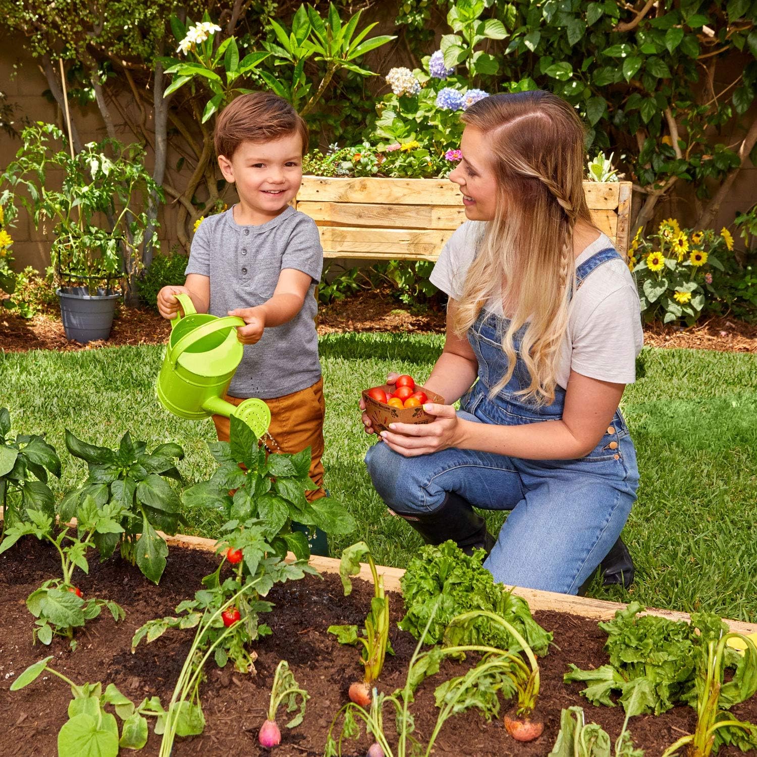 little tikes- Growing Garden Watering Can And Gloves, Colore, 30 x 13 x 21 cm, 656453EUC