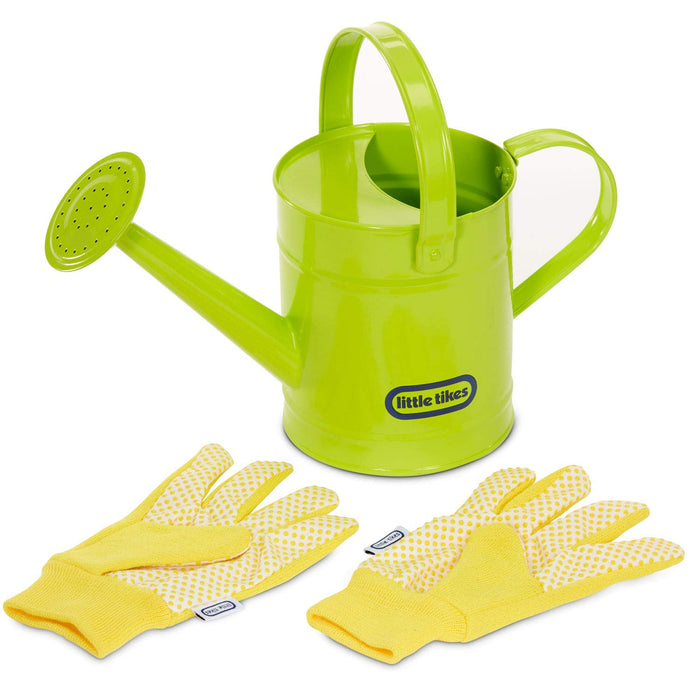 little tikes- Growing Garden Watering Can And Gloves, Colore, 30 x 13 x 21 cm, 656453EUC