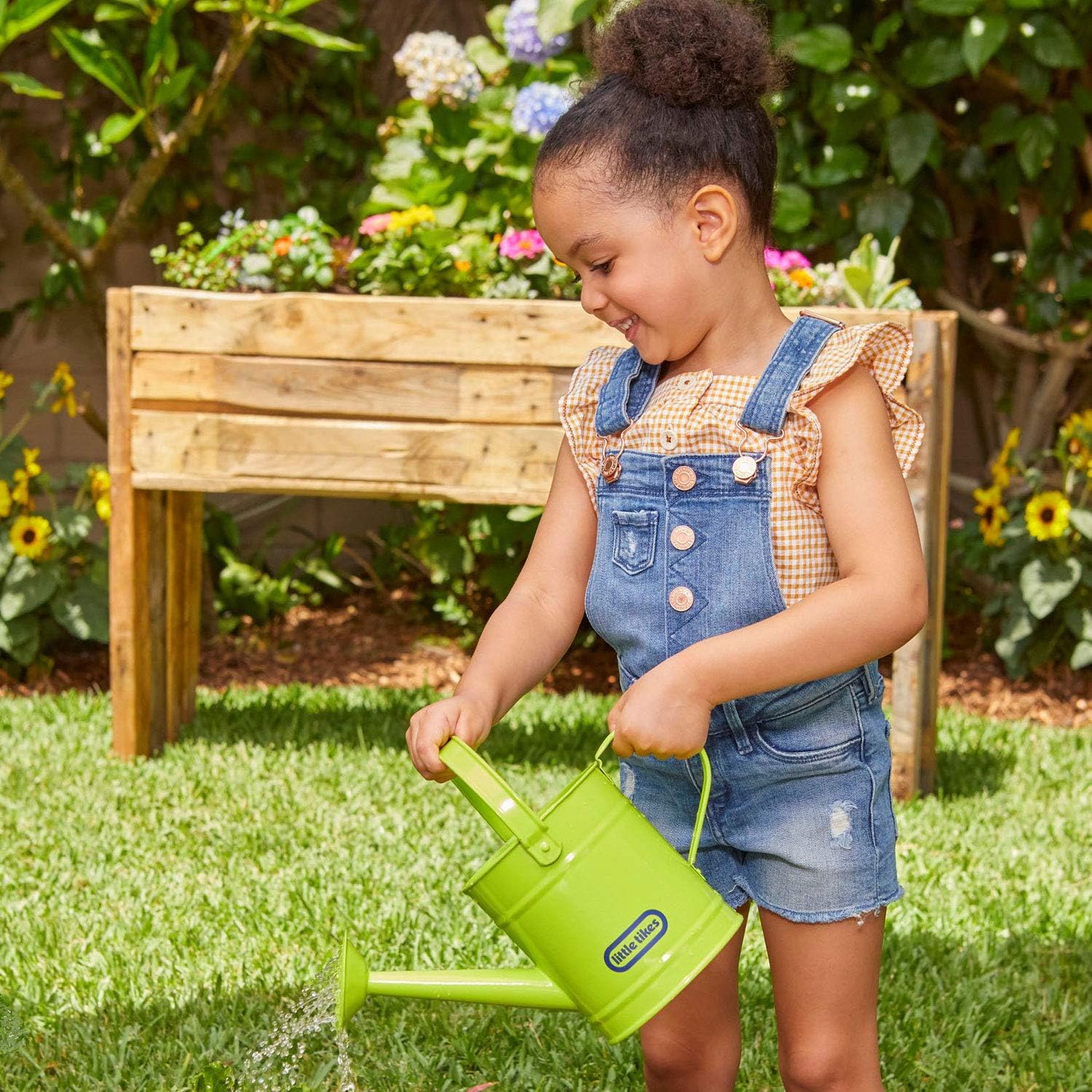 little tikes- Growing Garden Watering Can And Gloves, Colore, 30 x 13 x 21 cm, 656453EUC