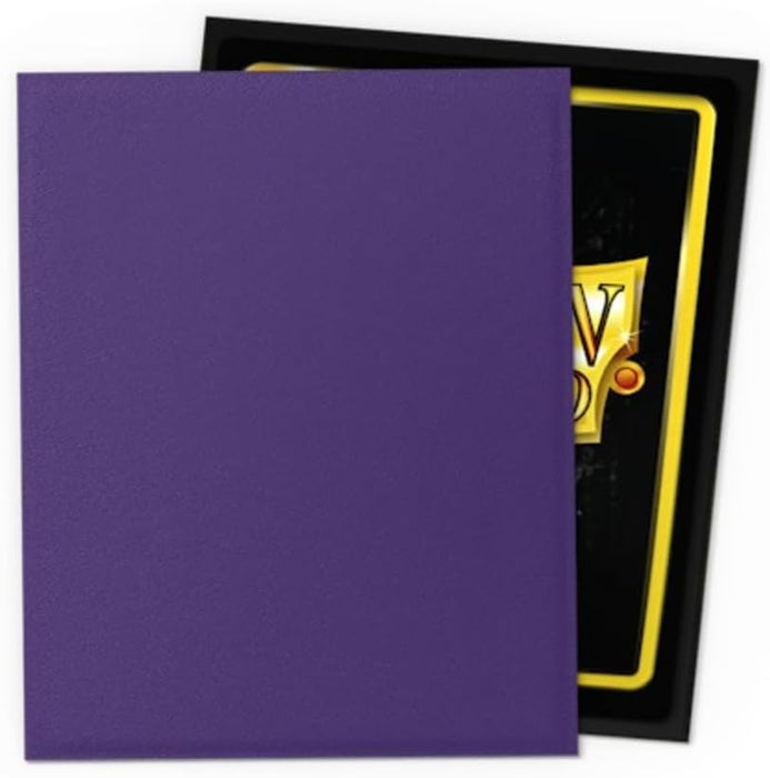 Dragon Shield CARD_DOCUMENT_SLEEVE 60pcs - AT-15162-60 Japanese Size Matte Dual Sleeves - Soul (Polypropylene, Metallic Purple, 40+ Single-cards/35+ Double-sleeved Cards