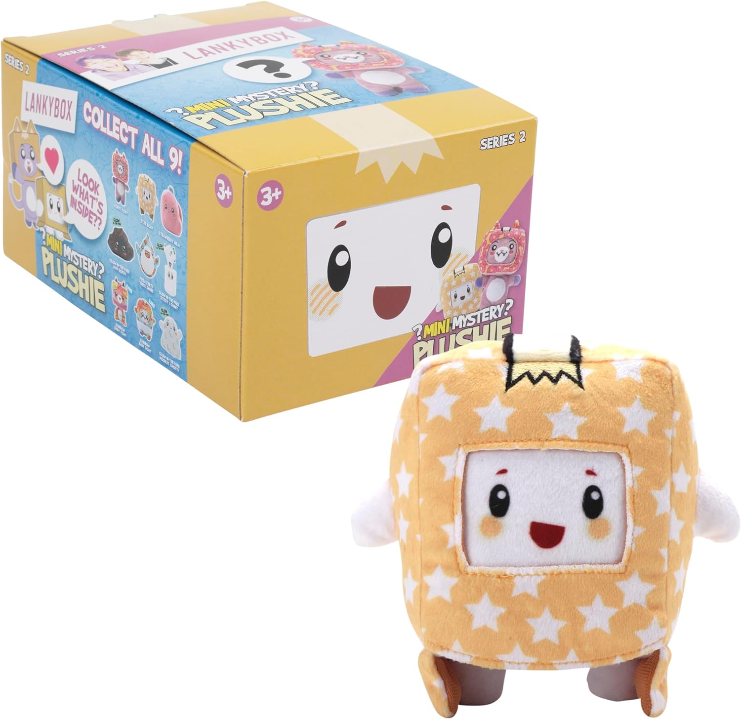 LankyBox Mini Mystery Plush, Series 2, Collectible Blind Box Mini Plush, Officially Licensed Merch, Styles May Vary