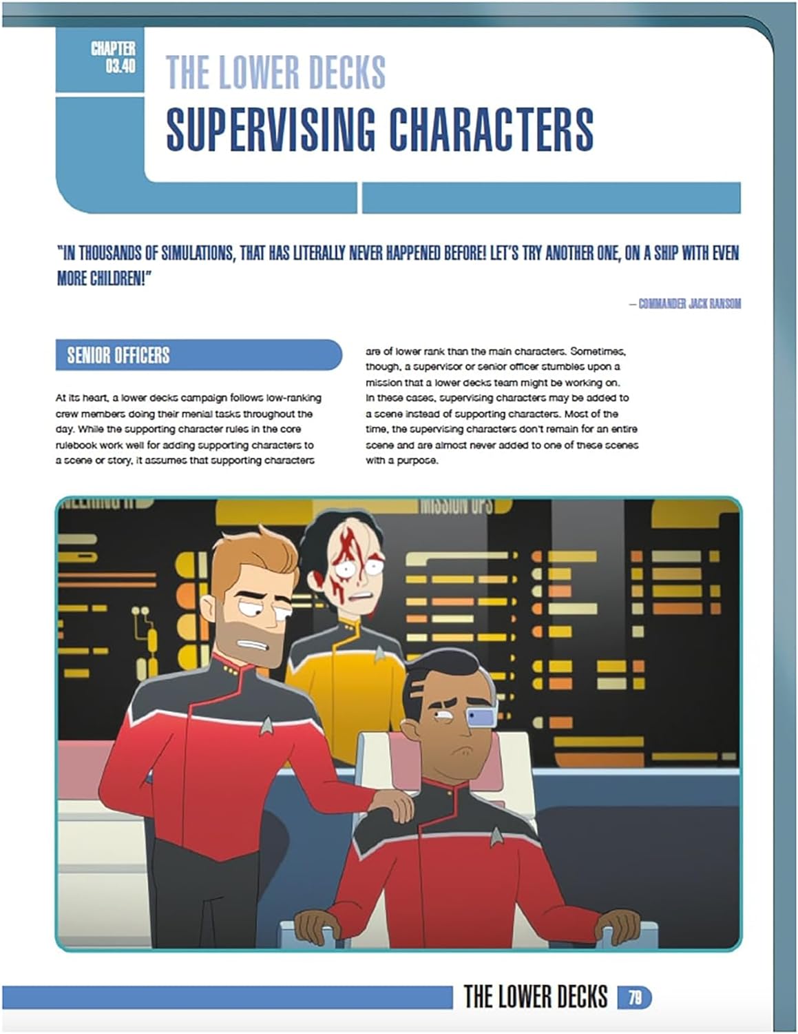 Modiphius: Star Trek Adventures Star Trek: Lower Decks Campaign Guide - Expansion Hardcover RPG Book, New Content, Black