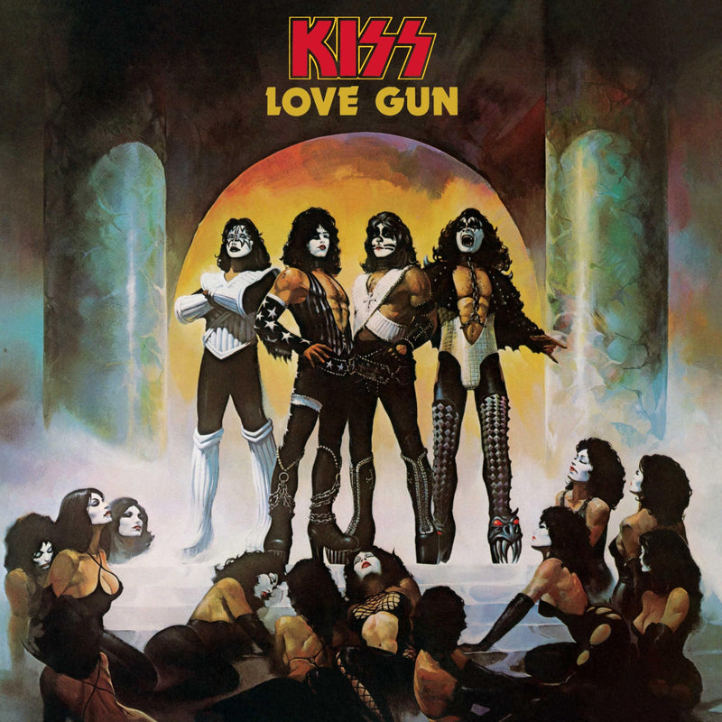 Kiss - Love Gun (Exclusive Tangerine / Aqua Splatter