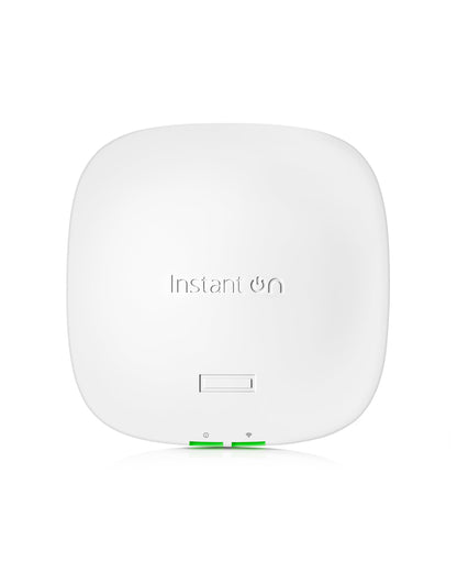 HPE Networking Instant On Access Point AP21 2x2 WiFi 6 Indoor Wireless Access Point | Single-Room, Secure, Smart Mesh Support | Power Source Not Included | RW rest-of-world Model (S1T09A