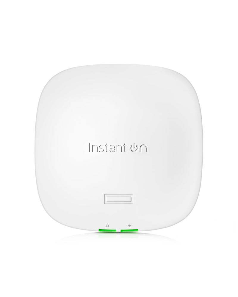 HPE Networking Instant On Access Point AP21 2x2 WiFi 6 Indoor Wireless Access Point | Single-Room, Secure, Smart Mesh Support | Power Source Not Included | RW rest-of-world Model (S1T09A