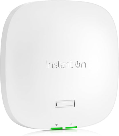 HPE Networking Instant On Access Point AP21 2x2 WiFi 6 Indoor Wireless Access Point | Single-Room, Secure, Smart Mesh Support | Power Source Not Included | RW rest-of-world Model (S1T09A