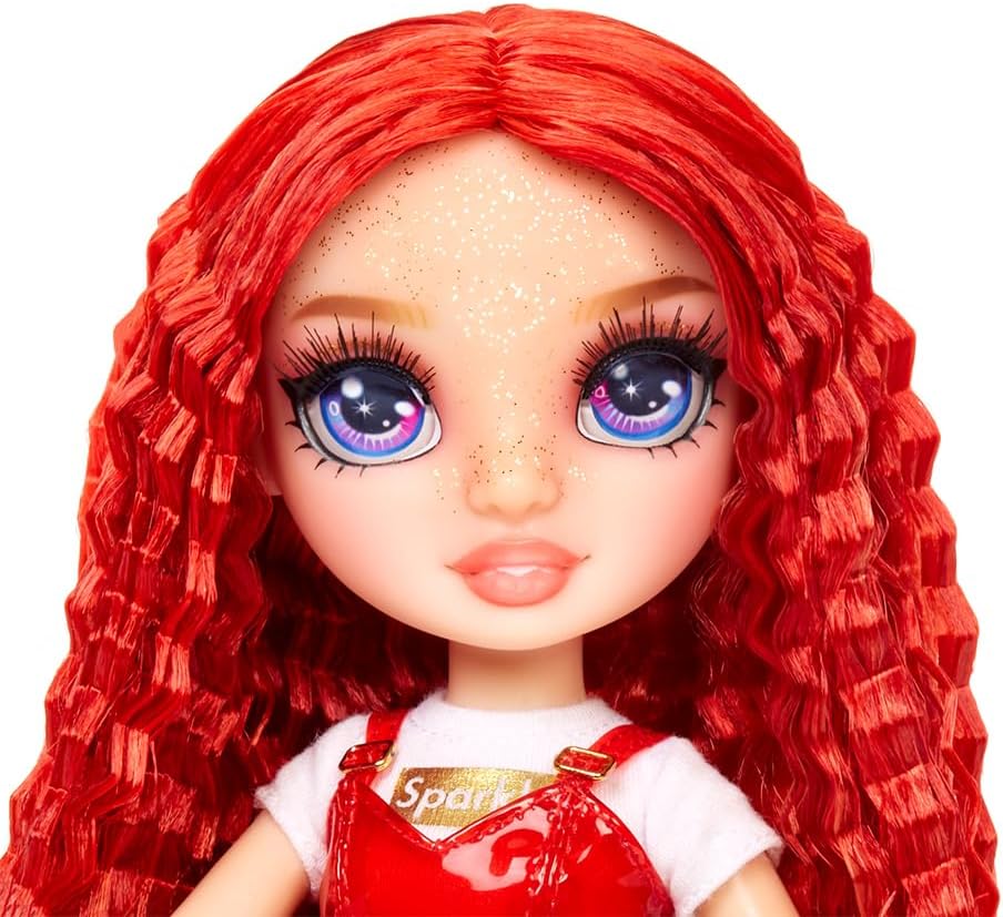 Rainbow High Fashion Doll with Slime & Pet - Ruby (Red) - 28 cm Shimmer Doll with Sparkle Slime, Magical Pet and Fashion Accessories - Kids Toy - Great for Ages 4-12 Years
