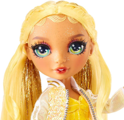 Rainbow High Fashion Doll with Slime & Pet - Sunny (Yellow) - 28 cm Shimmer Doll with Sparkle Slime, Magical Pet and Fashion Accessories - Kids Toy - Great for Ages 4-12 Years