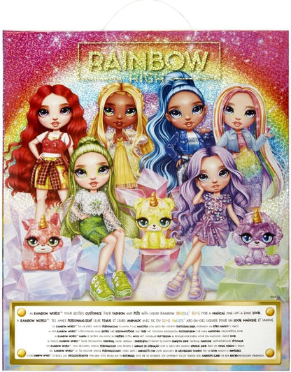 Rainbow High Fashion Doll with Slime & Pet - Violet (Purple) - 28 cm Shimmer Doll with Sparkle Slime, Magical Pet and Fashion Accessories - Kids Toy - Great for Ages 4-12 Years