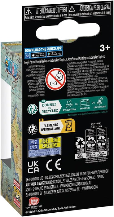 Funko POP! Keychain: OP - Roronoa Zoro - One Piece - Mini Figura in Vinile da Collezione Novità Portachiavi - Riempitivi per Calze - Idea Regalo - Merchandising Ufficiale - Anime Fans