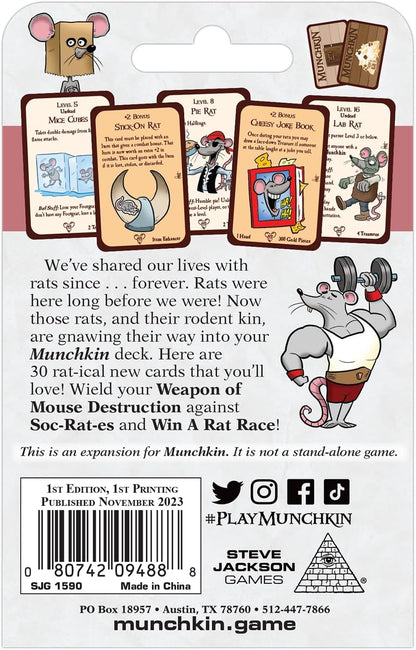 Steve Jackson Games | Munchkin Rats | Card Game | English