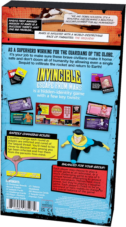 Invincible: Escape from Mars - Intergalactic Showdown Board Game for Ages 11+, 4-10 Players, 20-45 Minutes Playtime