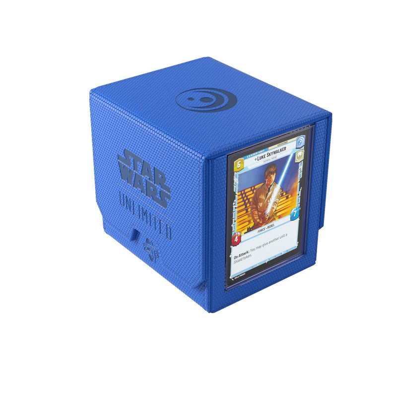 Gamegenic Deck Pod | ¡Lleva tu Experiencia de Juego a un Nuevo Nivel | Caja para Mazos Premium | Caben 60 Cartas con Doble Funda | Diseñado para Star Wars Unlimited TCG | Azul, Color (GGS20157ML