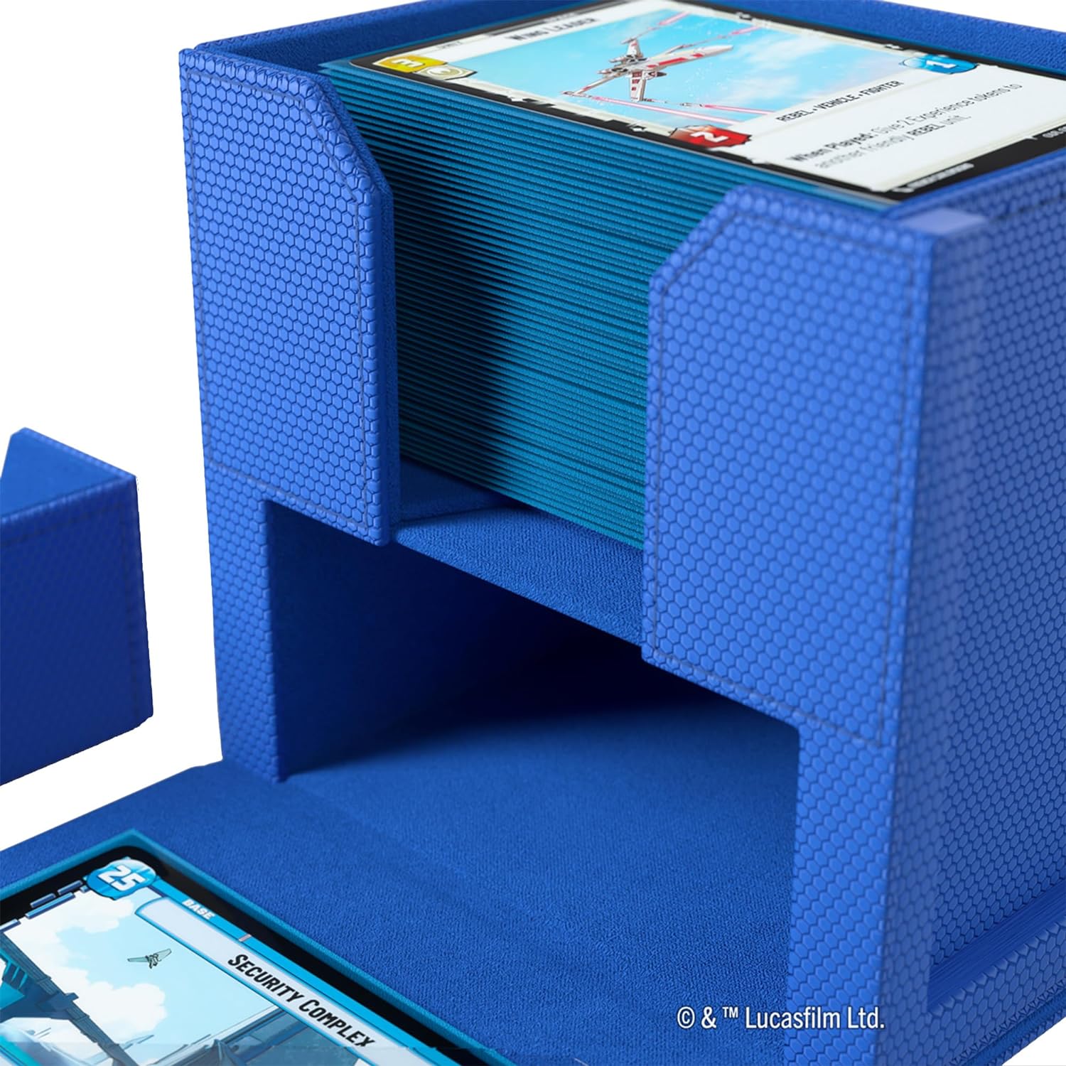Gamegenic Deck Pod | ¡Lleva tu Experiencia de Juego a un Nuevo Nivel | Caja para Mazos Premium | Caben 60 Cartas con Doble Funda | Diseñado para Star Wars Unlimited TCG | Azul, Color (GGS20157ML