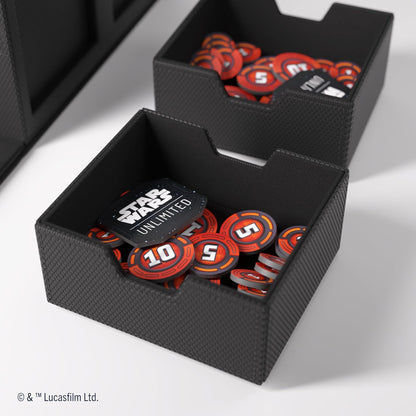 Gamegenic | Star Wars Unlimited Double Deck Pod - Black | Trading Card Accessory