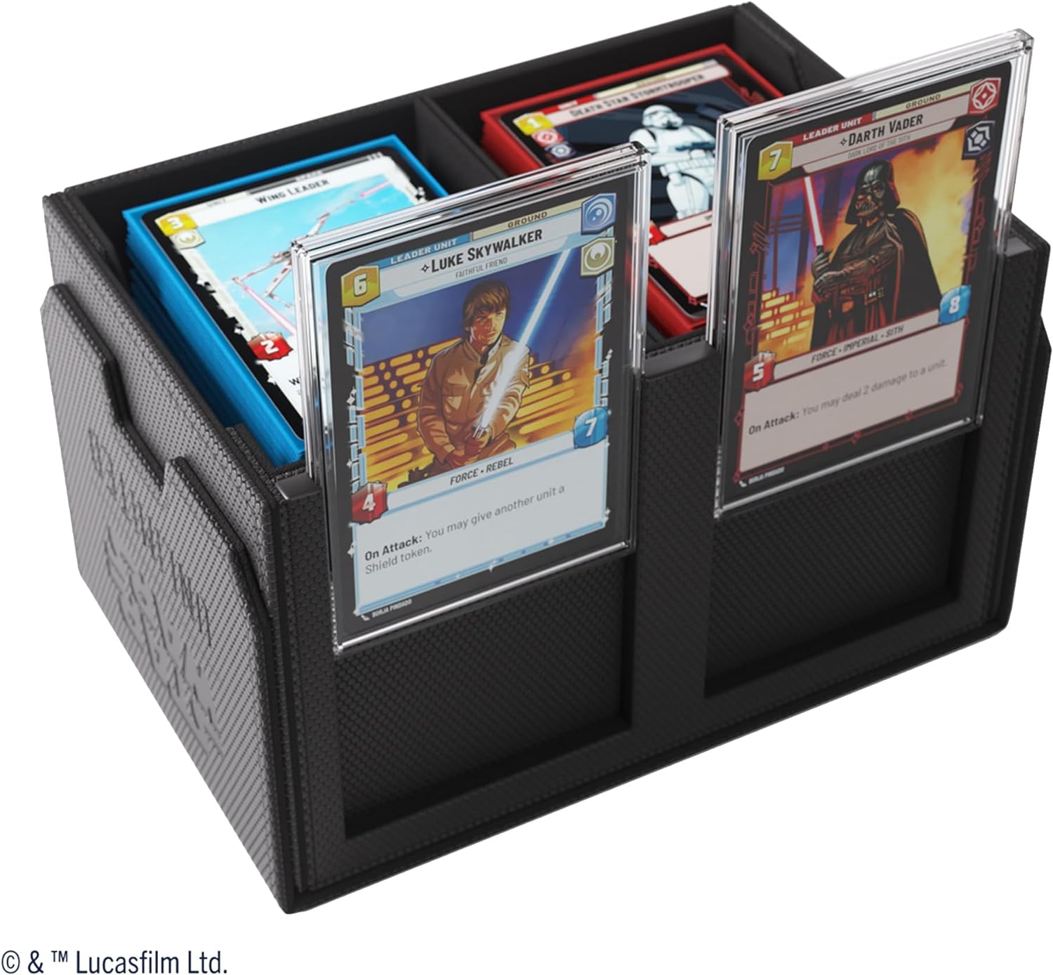 Gamegenic | Star Wars Unlimited Double Deck Pod - Black | Trading Card Accessory