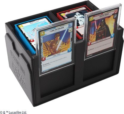 Gamegenic | Star Wars Unlimited Double Deck Pod - Black | Trading Card Accessory