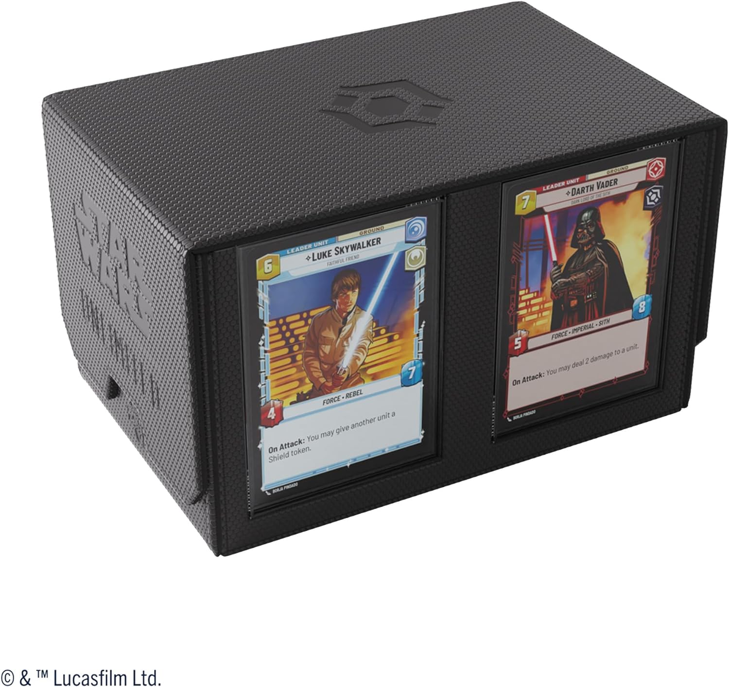 Gamegenic | Star Wars Unlimited Double Deck Pod - Black | Trading Card Accessory