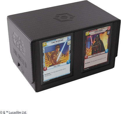 Gamegenic | Star Wars Unlimited Double Deck Pod - Black | Trading Card Accessory