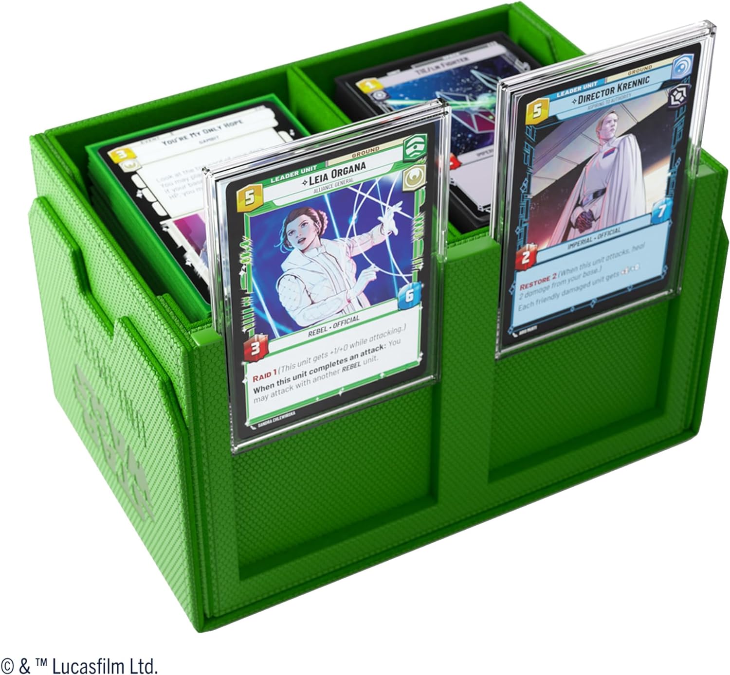Gamegenic | Star Wars Unlimited Double Deck Pod | ¡Lleva tu Experiencia de Juego a un Nuevo Nivel! | Caja para Mazos Premium | Caben 120 Cartas con Doble Funda |