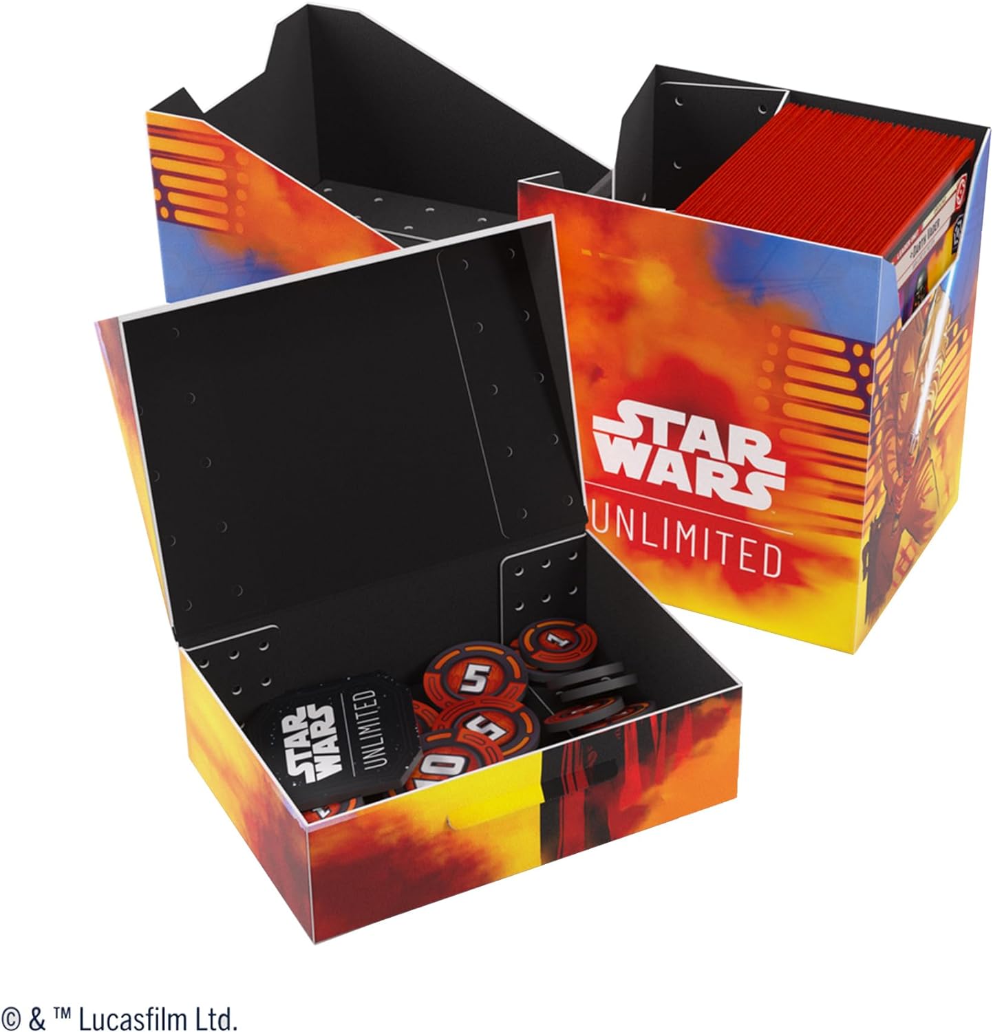 Gamegenic | Star Wars Unlimited Soft Crate - Luke/Vader | Trading Card Accessory