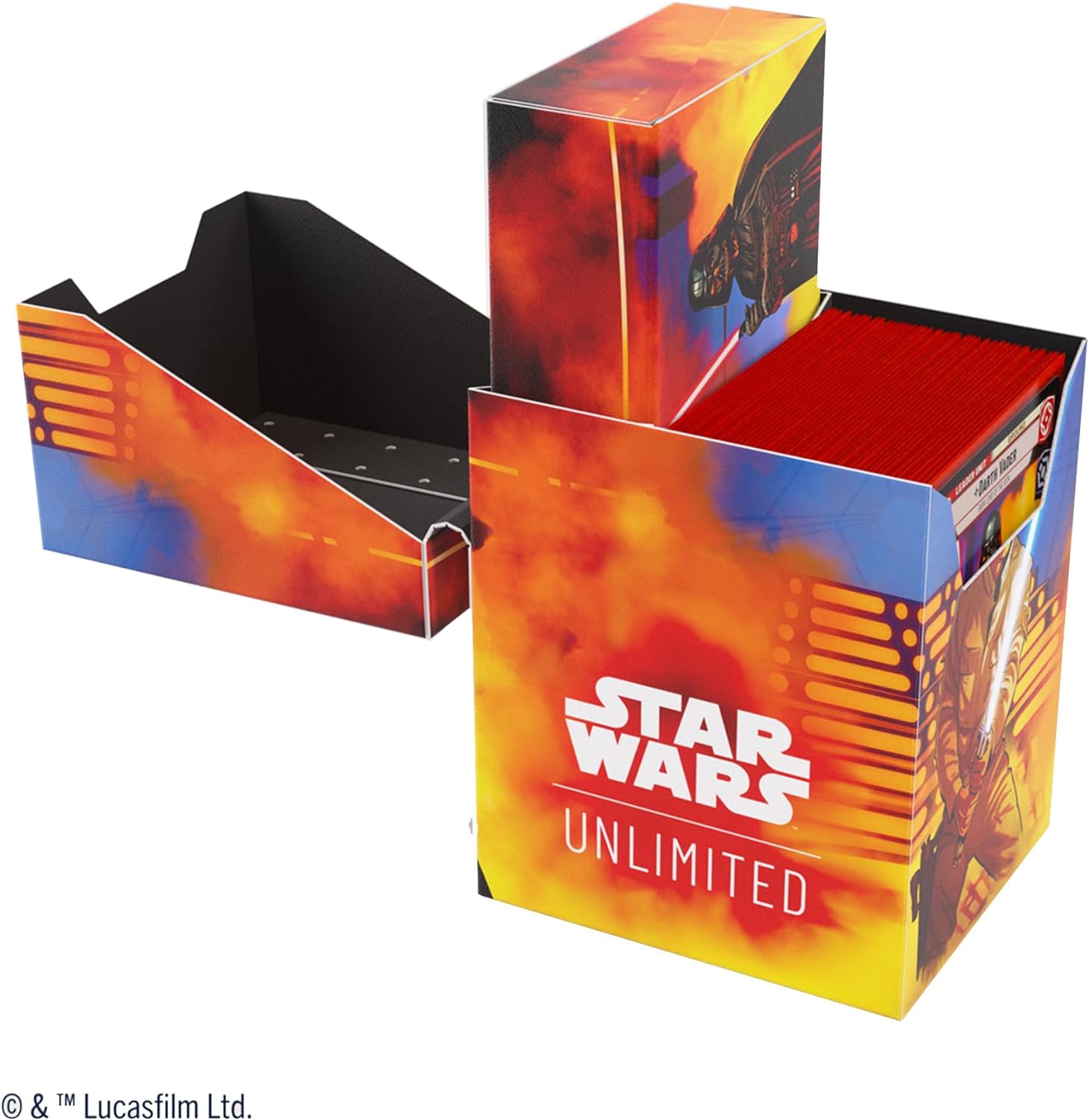 Gamegenic | Star Wars Unlimited Soft Crate - Luke/Vader | Trading Card Accessory