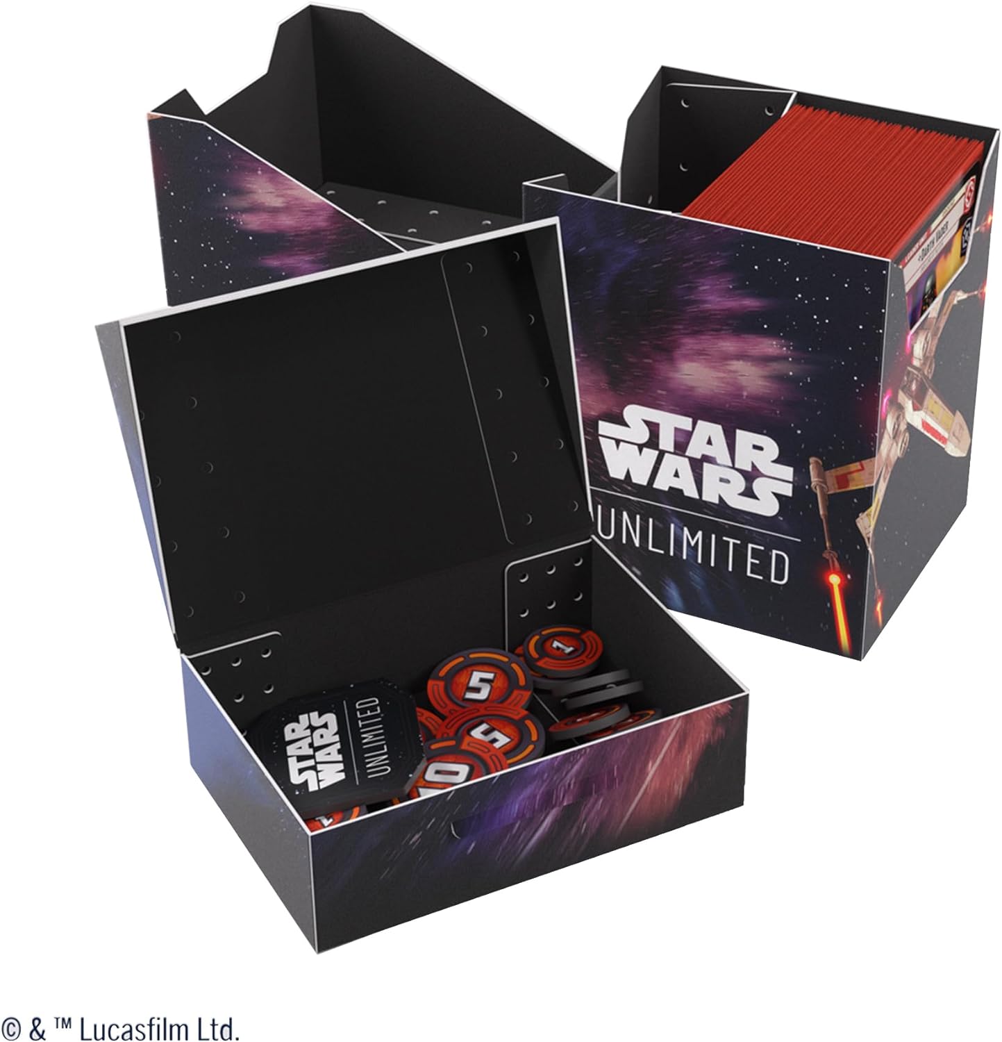 Gamegenic | Star Wars Unlimited Soft Crate - X-Wing/Tie Fighter | Trading Card Accessory