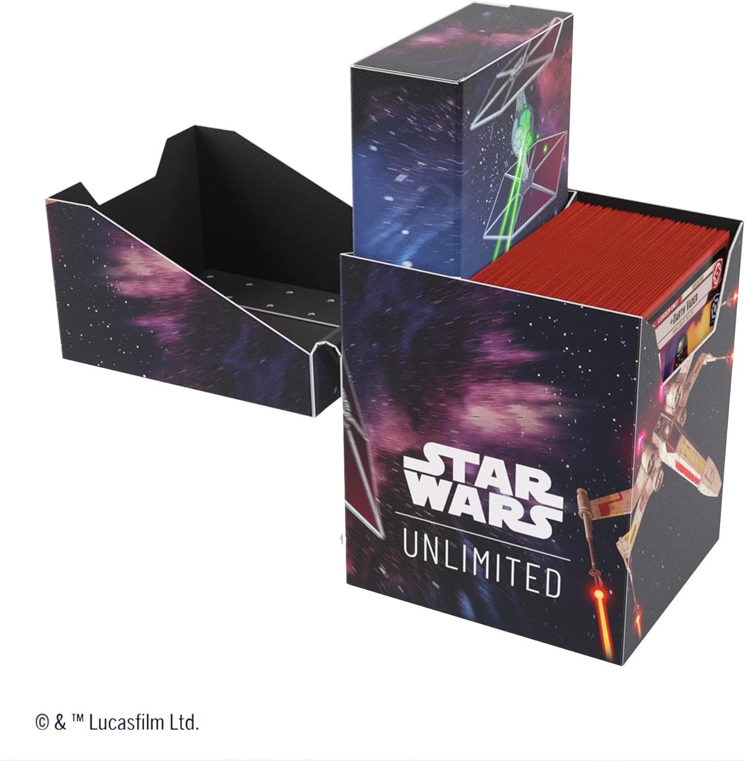 Gamegenic | Star Wars Unlimited Soft Crate - X-Wing/Tie Fighter | Trading Card Accessory