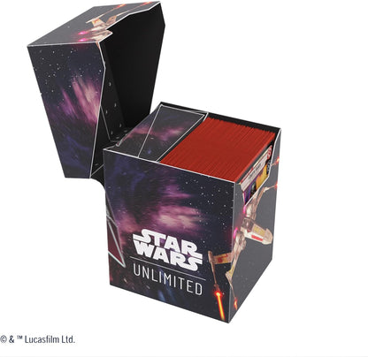 Gamegenic | Star Wars Unlimited Soft Crate - X-Wing/Tie Fighter | Trading Card Accessory