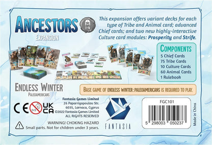 Endless Winter Paleoamericans Ancestors Board Game Expansion | Prehistoric Strategy Game for Adults and Kids | Ages 12+ | 1-4 Players | Average Playtime 60-90 Minutes | Made by Fantasia Games