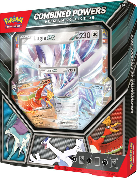 Pokémon TCG: Combined Powers Premium Collection – English Language (7 Foil Cards, 1 Oversize Card & 11 Booster Packs)