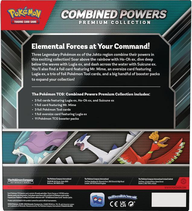 Pokémon TCG: Combined Powers Premium Collection – English Language (7 Foil Cards, 1 Oversize Card & 11 Booster Packs)
