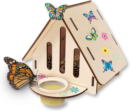SES Creative 25204 - Butterfly Hotel, self-Assembly, Discover Nature Set for Children