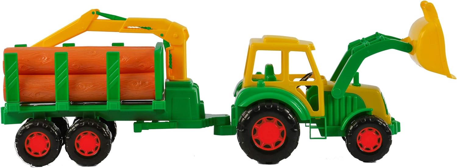 Tractor met Voor-en Achterlader