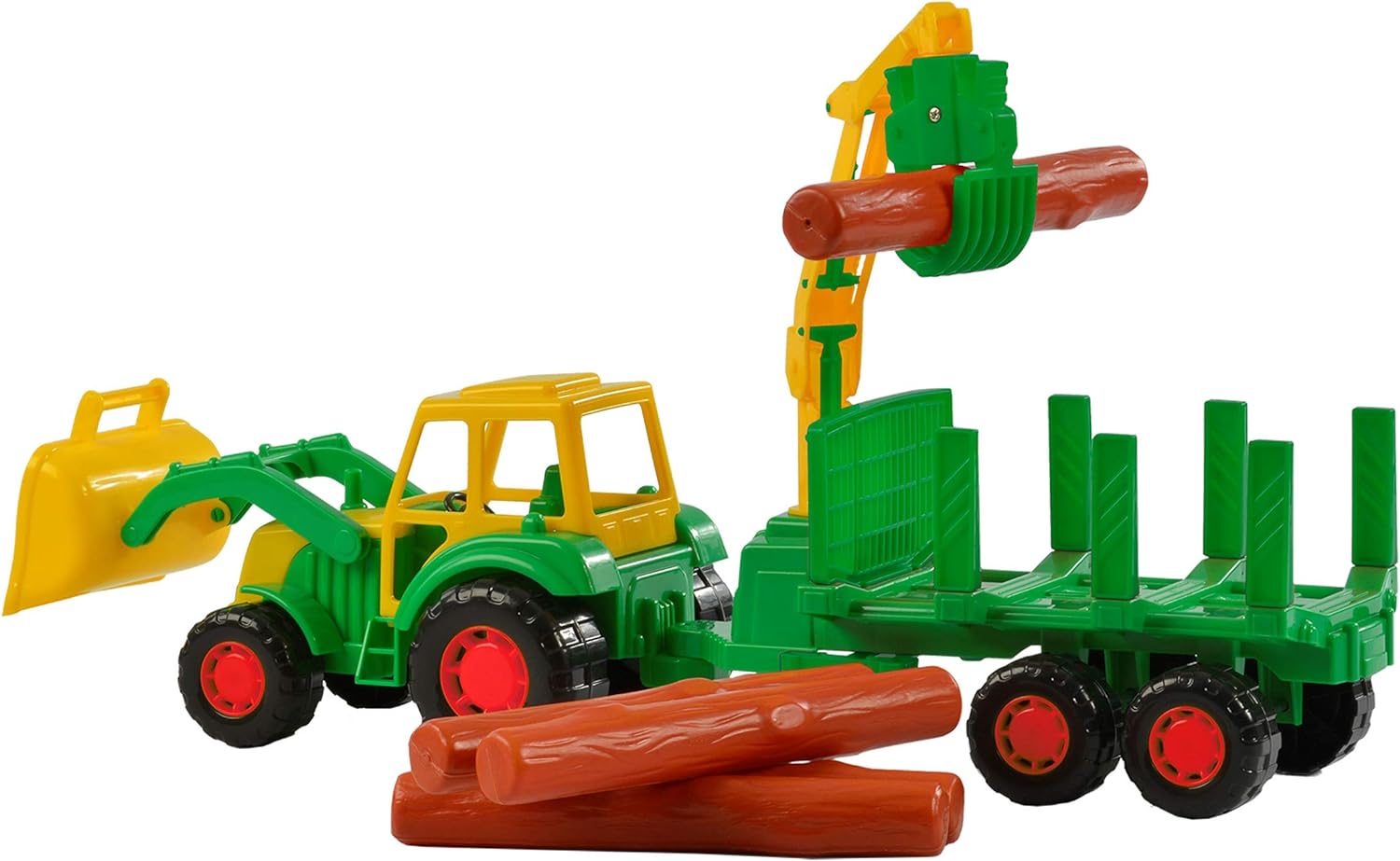 Tractor met Voor-en Achterlader