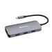 Verbatim USB C Hub 9 in 1 Multiport Adapter USB-C to HDMI RJ45 USBA-A and USB-C with SD Card Reader for Mac, MacBook Pro/Air, iPad Pro, Thinkpad, Windows Computer, Laptop and Co USB-C PRO MULTIPORT HU