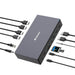 Verbatim USB-C Pro Docking Station, 17 in 1, adattatore multiporta a HDMI 4K e 8K, USB-A e USB-C, PD 100 W, AUX, lettore di schede per Mac/Windows Laptop e Co