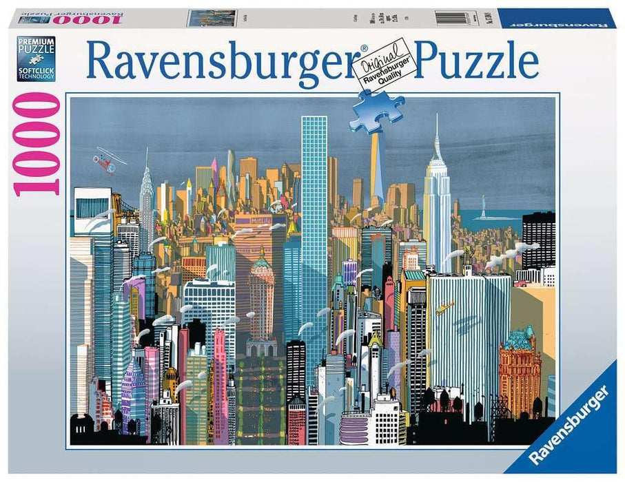 Ravensburger Puzzle 17594 - Das ist New York - 1000 Teile Puzzle für Erwachsene ab 14 Jahren Altes design