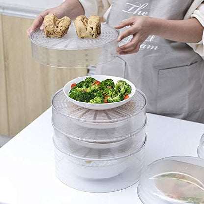 ISTOVO 5 Pieces/Set Insulation Kitchen Mushroom Cover More Layers Overlaid Food Canning Cover Multifunctional Food Cover