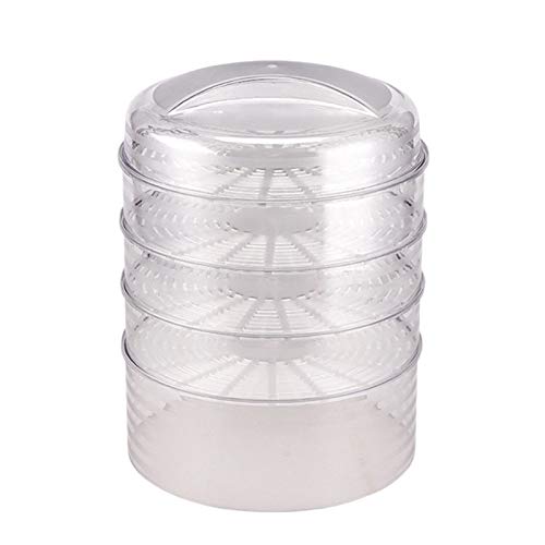 ISTOVO 5 Pieces/Set Insulation Kitchen Mushroom Cover More Layers Overlaid Food Canning Cover Multifunctional Food Cover
