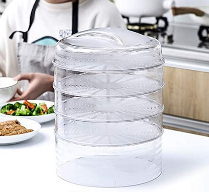 ISTOVO 5 Pieces/Set Insulation Kitchen Mushroom Cover More Layers Overlaid Food Canning Cover Multifunctional Food Cover