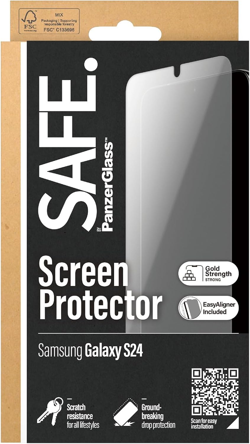 Panzer Glass Displaybeschermfolie voor Samsung Galaxy S24 SAFE95666