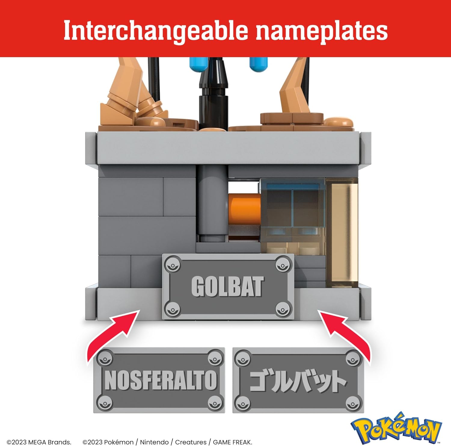 Mega Pokemon Golbat Mini con Movimiento de alas 318 Bloques de construcción, Juguete para coleccionistas +13 años (Mattel HTH72