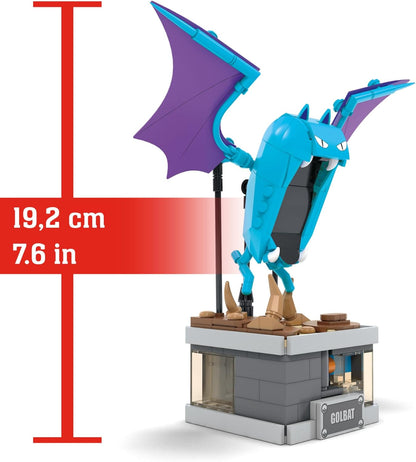 Mega Pokemon Golbat Mini con Movimiento de alas 318 Bloques de construcción, Juguete para coleccionistas +13 años (Mattel HTH72